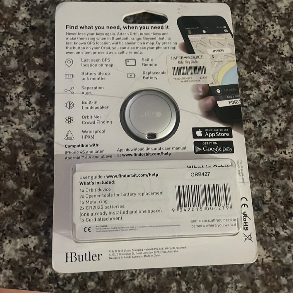 Orbit ORB427 Orbit Key Bluetooth Tracker (Silver) - Picture 3 of 5
